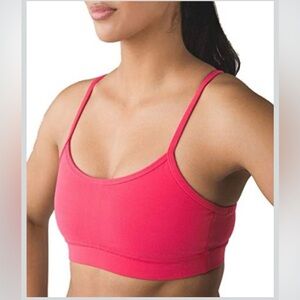 NWT Lululemon Flow Y Bra IV (Luon) – Hot Pink
